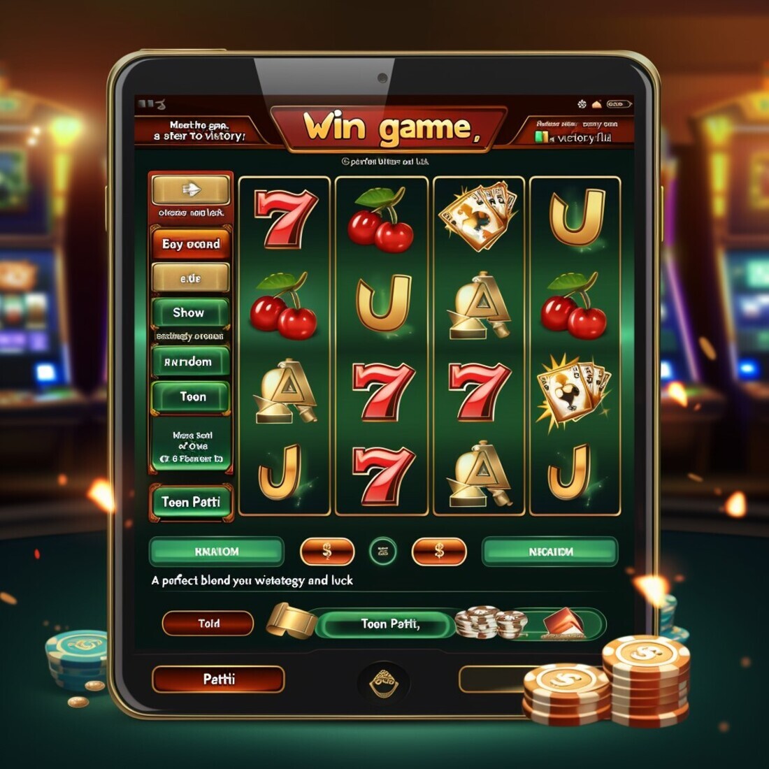 Games in the online casino app